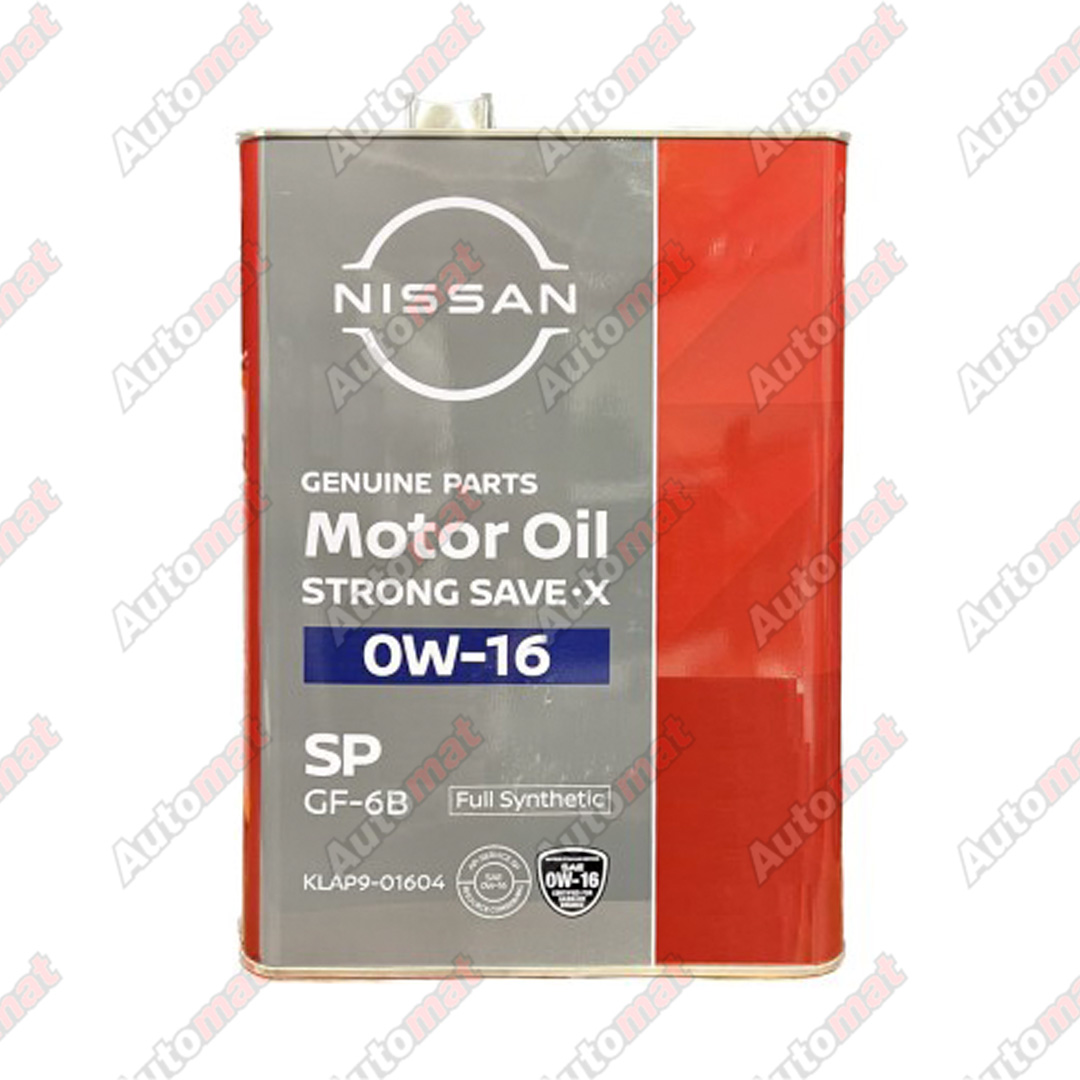 Масло моторное NISSAN STRONG SAVE X 0W-16 SP, 4л