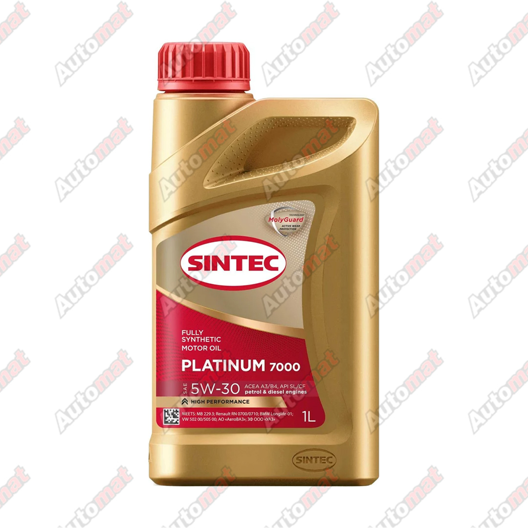 Масло моторное Sintec Platinum 7000 5W-30 SL/CF A3/B4, 1л