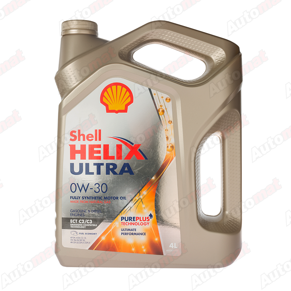 Моторное масло Shell Helix Ultra ECT 0W-30 SN С2/С3, 4л