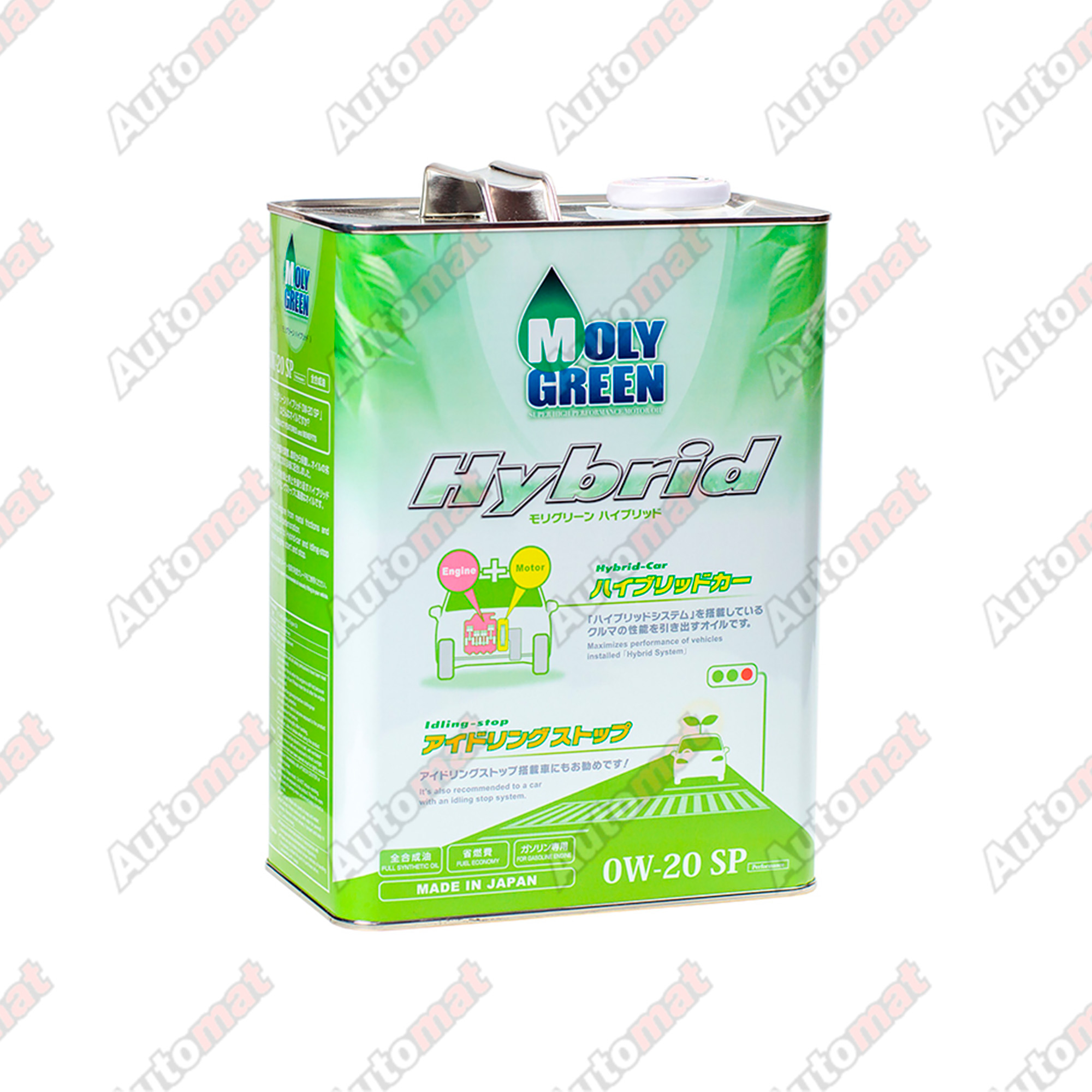 Моторное масло MOLYGREEN HYBRID SP 0W-20, 4л