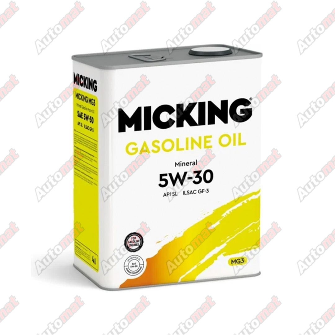 Масло моторное MICKING Gasoline Oil MG3 5W-30 SL, 4л