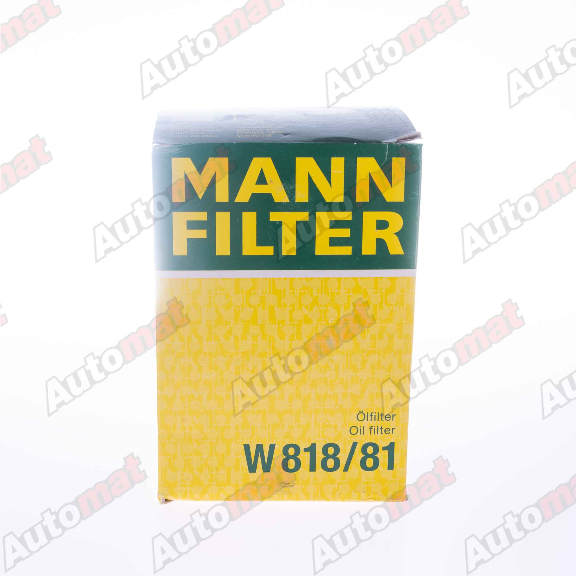 Фильтр масляный MANN-FILTER W 818/81 / C-102 / C-104