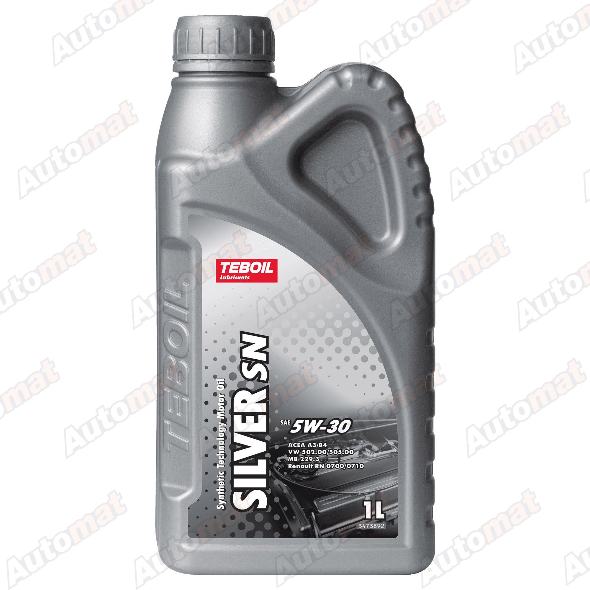 Масло моторное Teboil Silver 10W-40 SN полусинтетическое, 1л