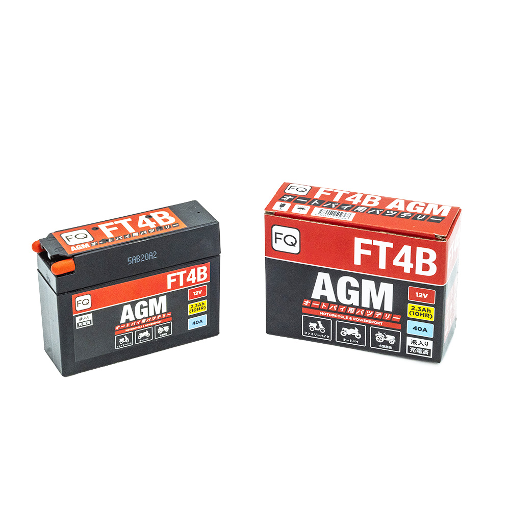 Мото аккумулятор FQ 2,3 Ah FT4B AGM
