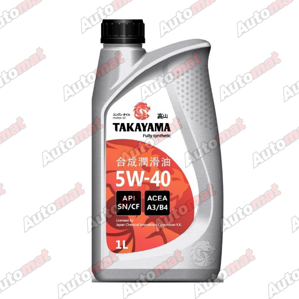 Масло моторное TAKAYAMA Adaptec 5W-40 SN/CF A3/B4, 1л