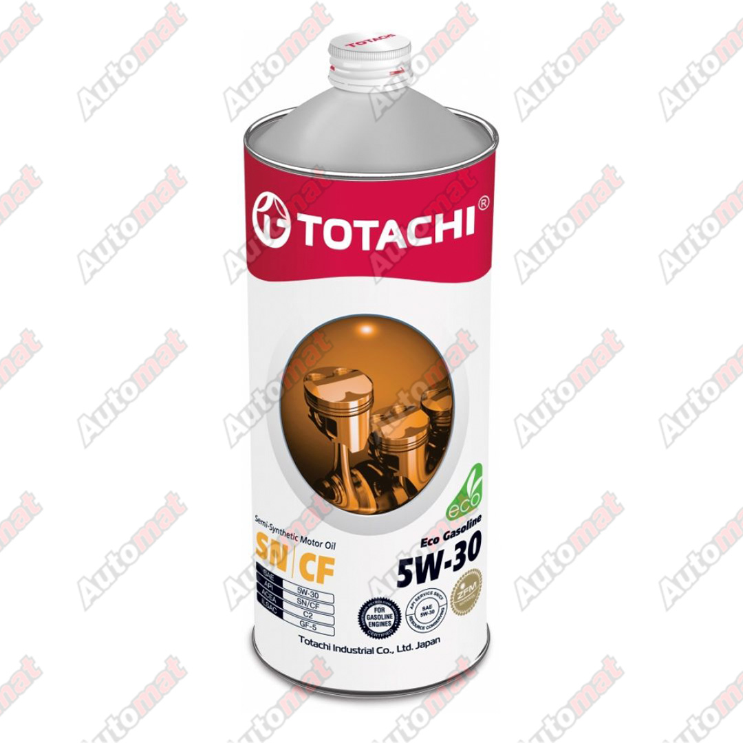 Масло моторное полусинтетическое TOTACHI Eco Gasoline SAE 5W-30 API SN/CF 1л
