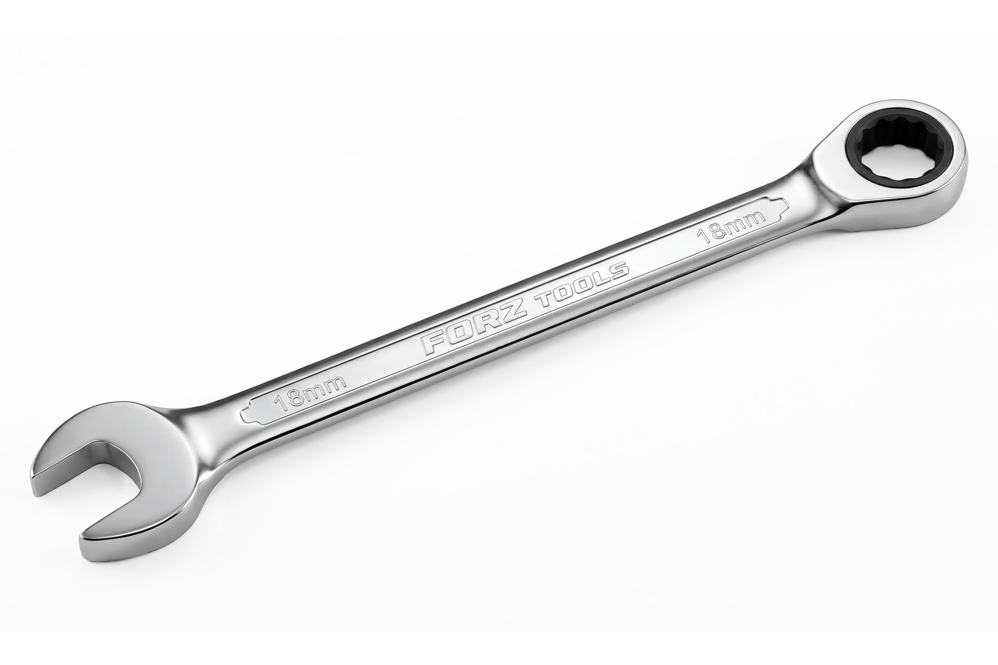 Комбинированный трещоточный ключ FORZ 18 мм, CrV, 72 зуба