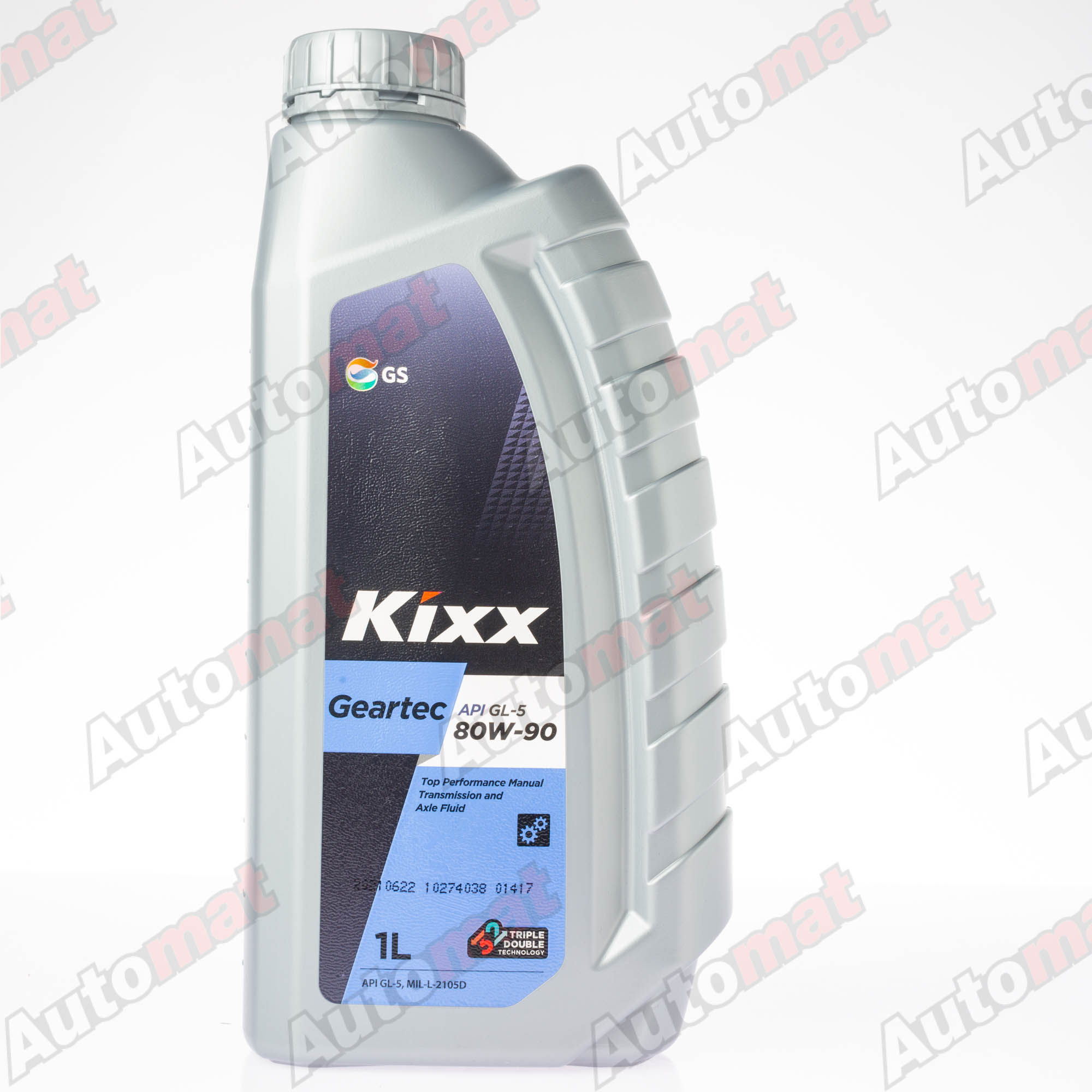 Трансмиссионное масло Kixx Geartec 80W-90 GL-5, 1л