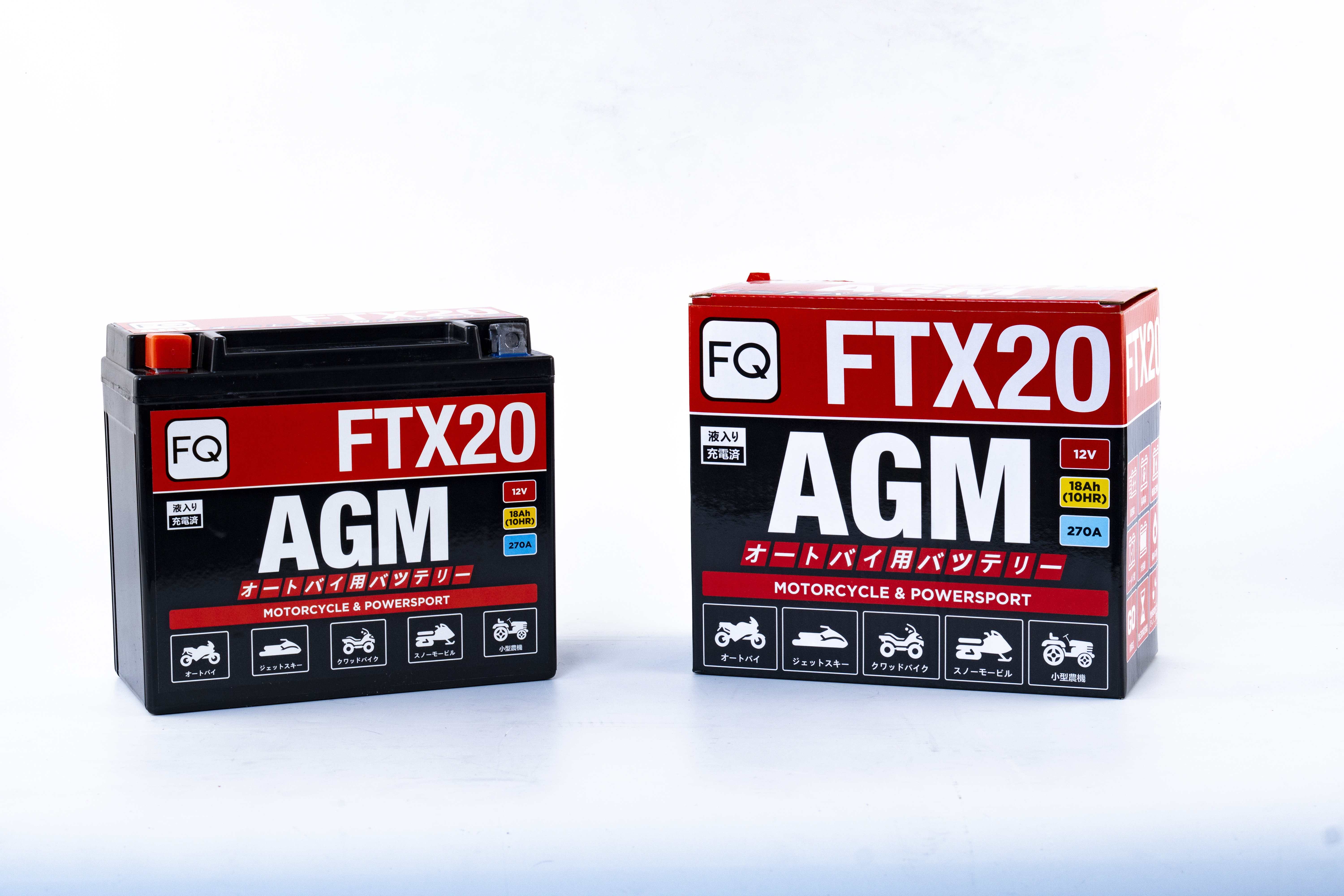 Мото аккумулятор FQ 18,0Ah FTX20 AGM