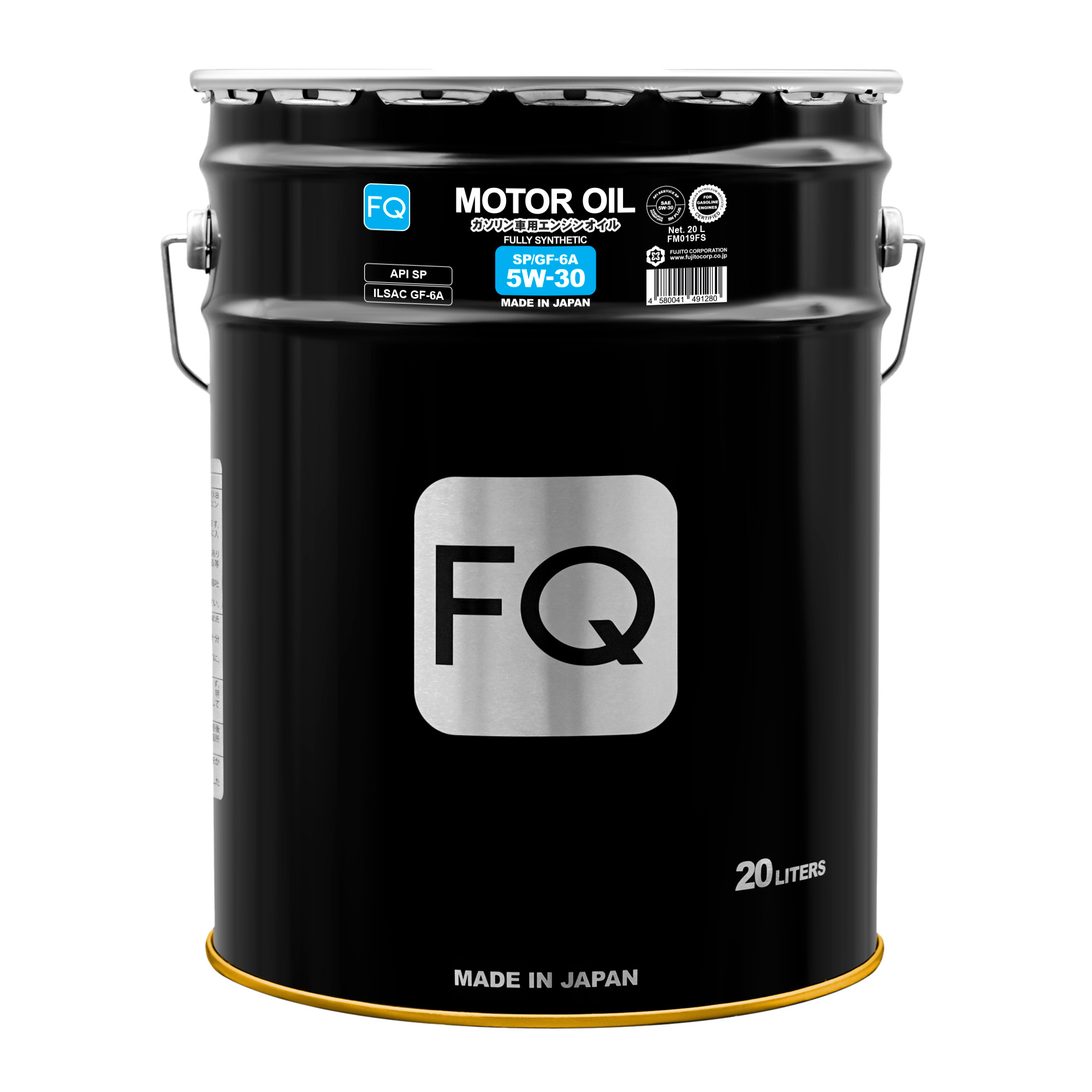 Моторное масло FQ 5W-30 SP/GF-6A FULLY SYNTHETIC, 20л