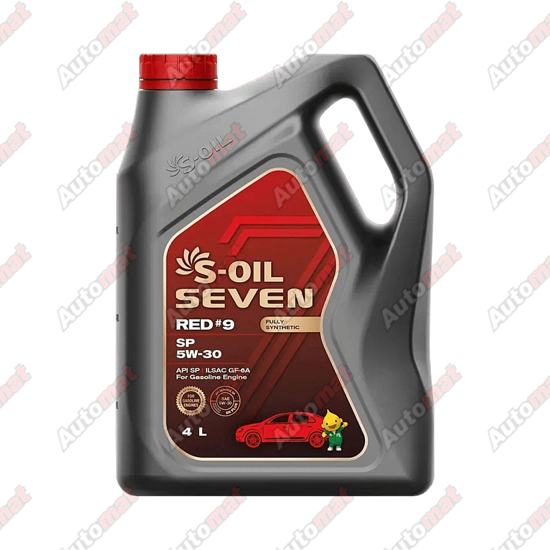 Масло моторное S-OIL 7 RED #9 5W-40 SP Fully Synthetic, 4л