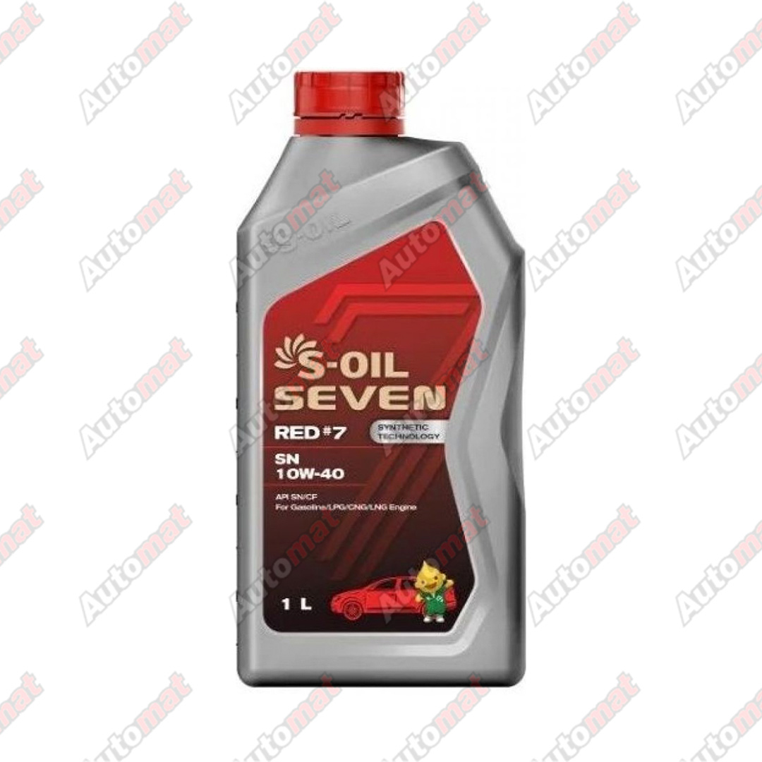 Масло моторное S-OIL 7 RED #7 10W-40 SN/CF Synthetic Technology, 1л