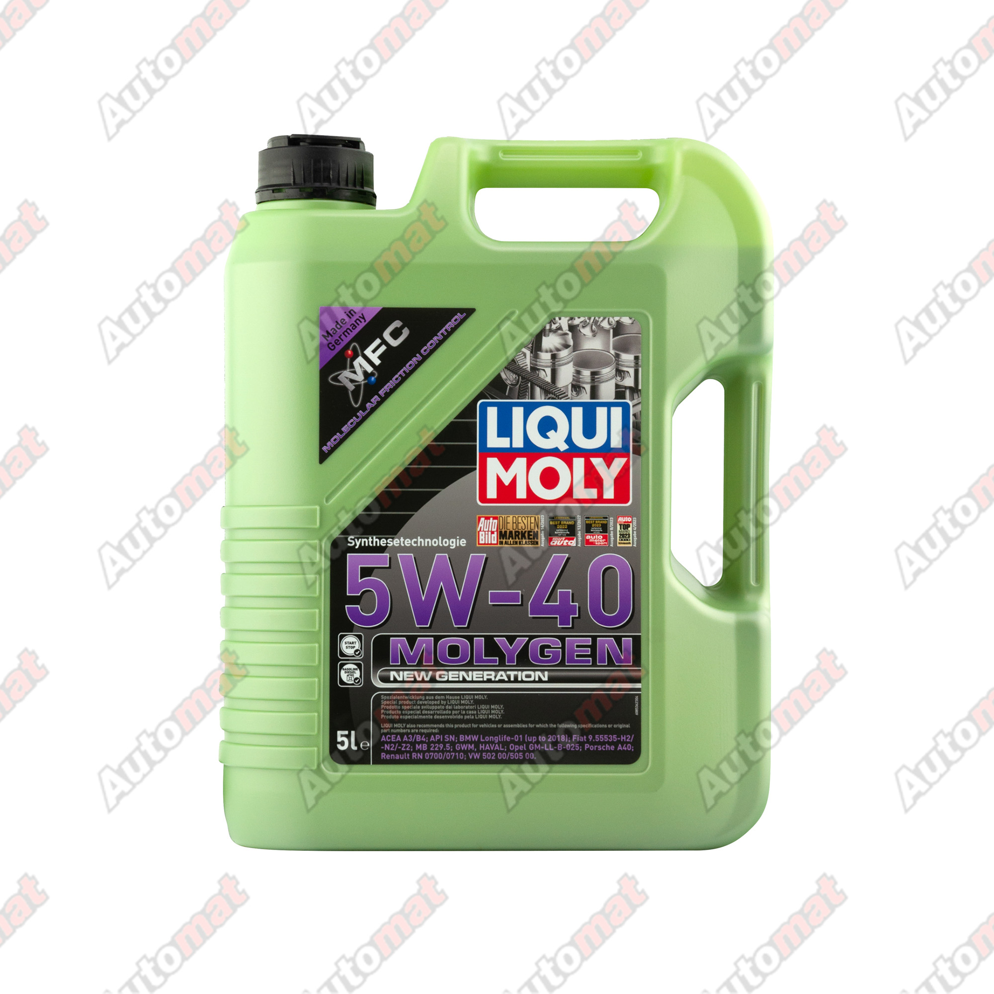 Моторное масло LiquiMoly 5W-40 Molygen New Generation НС-синт. (5л) 8536