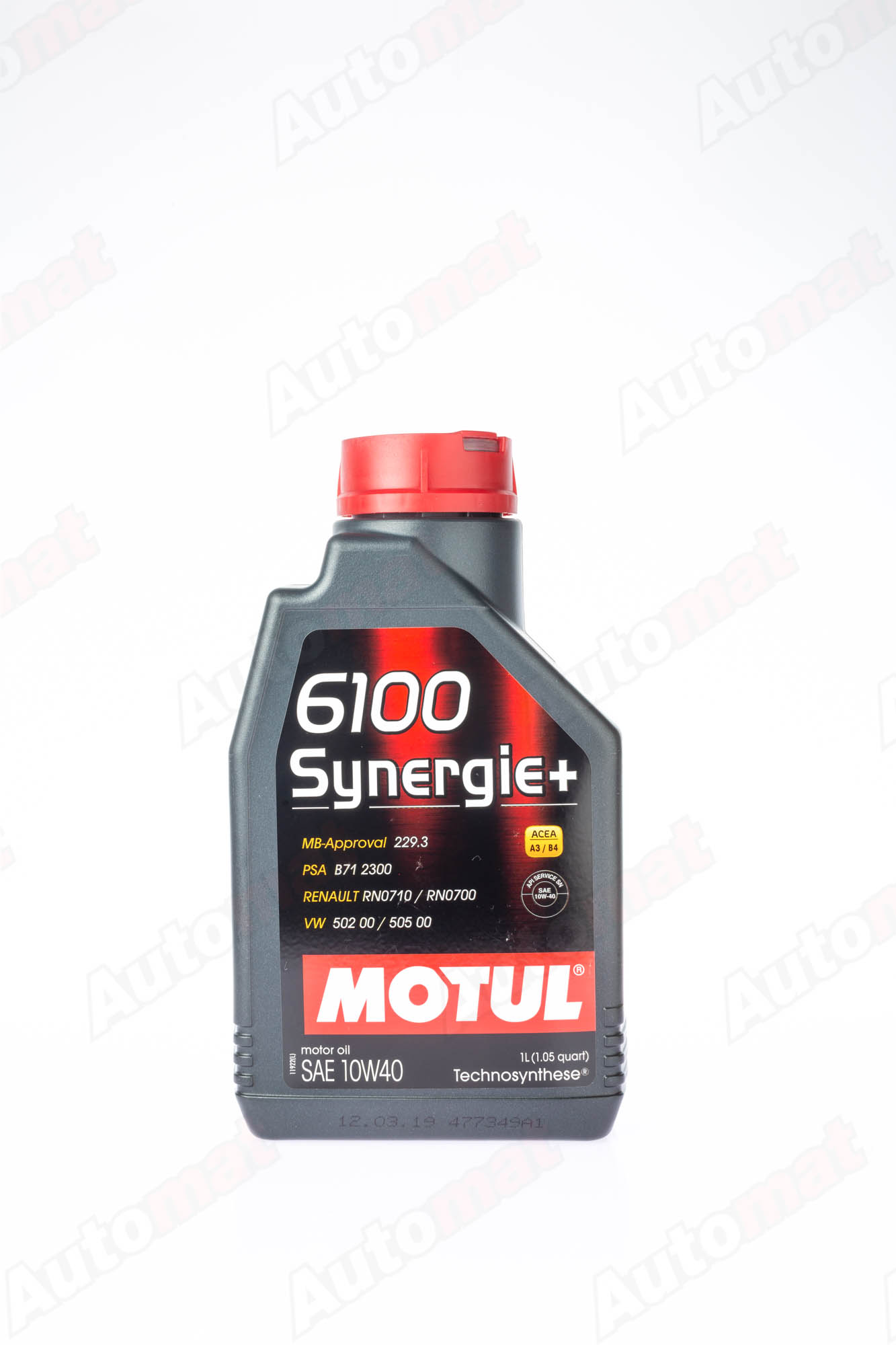 Моторное масло Motul 6100 Synergie pluse 10W-40 Technosynthese, 1л