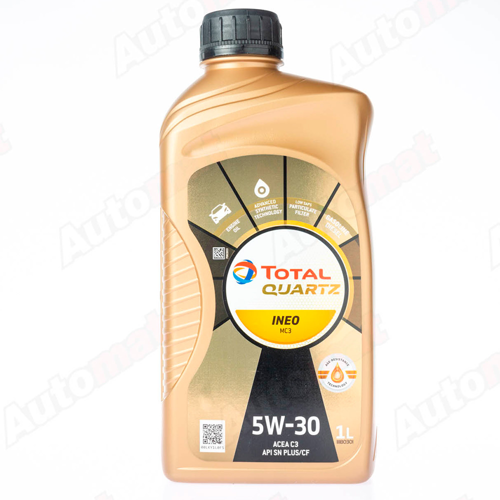 Моторное масло Total Quartz Ineo MC3 5W-30 SN PLUS/CF, 1л