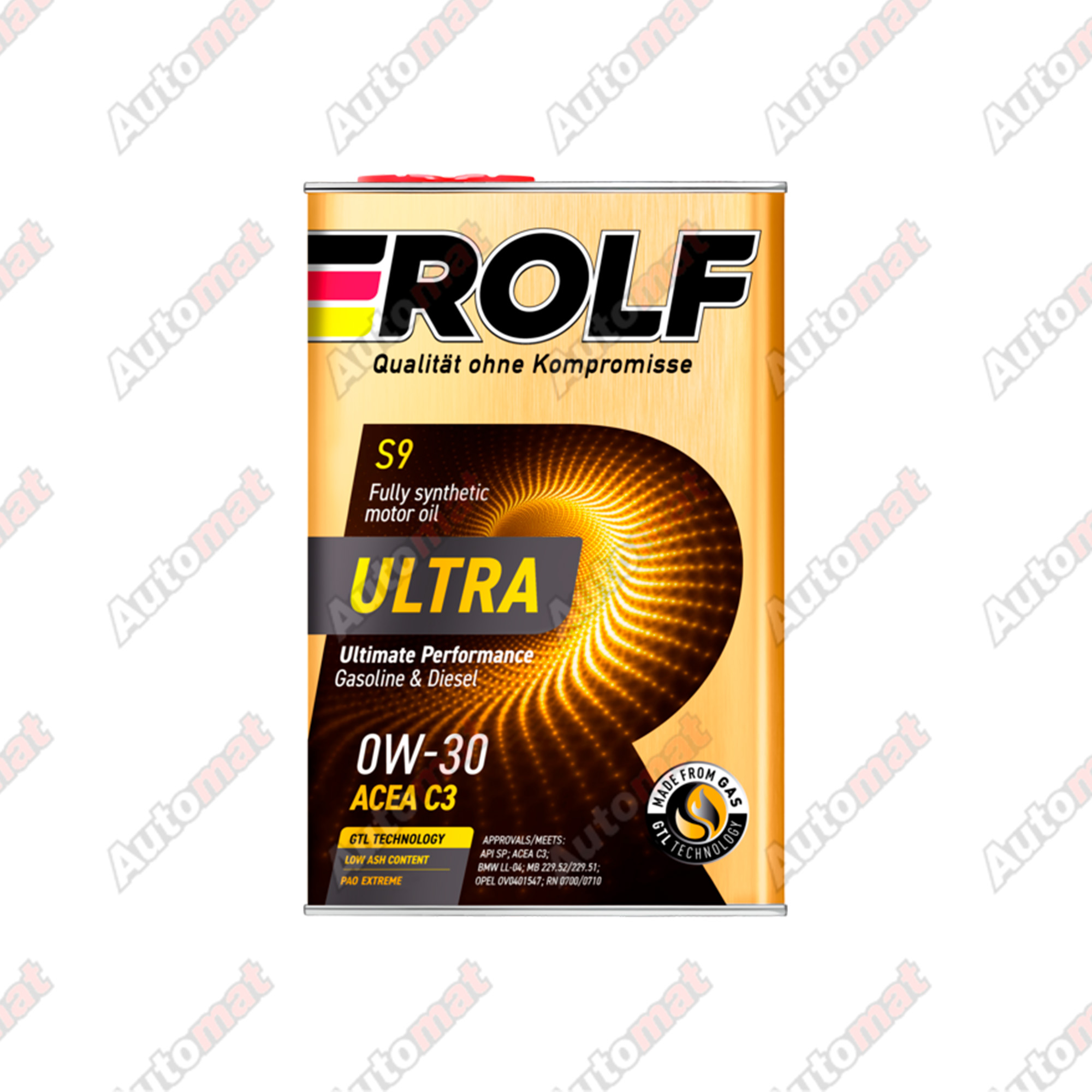 Масло моторное ROLF Ultra 0W-30 SP C3, 4л