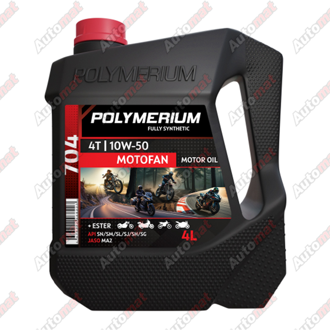 Масло моторное POLYMERIUM MOTO-FAN 4T 704 (7100) 10W-50, 4л