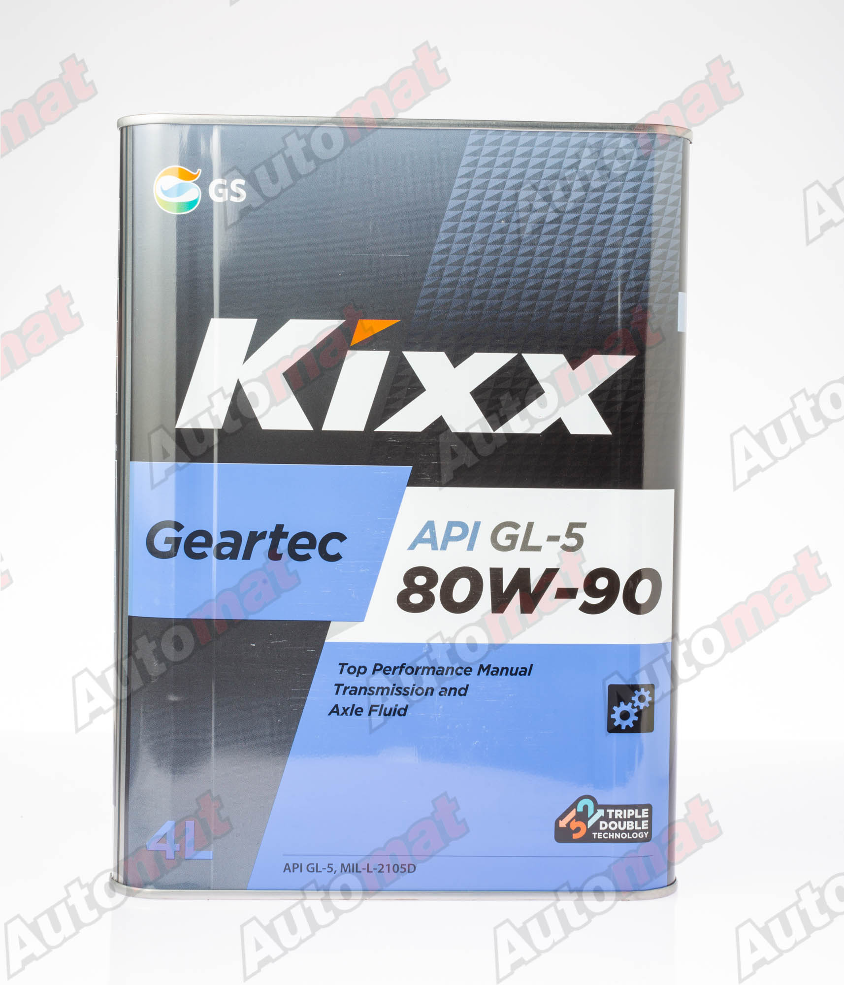 Трансмиссионное масло Kixx Geartec 80W-90 GL-5, 4л