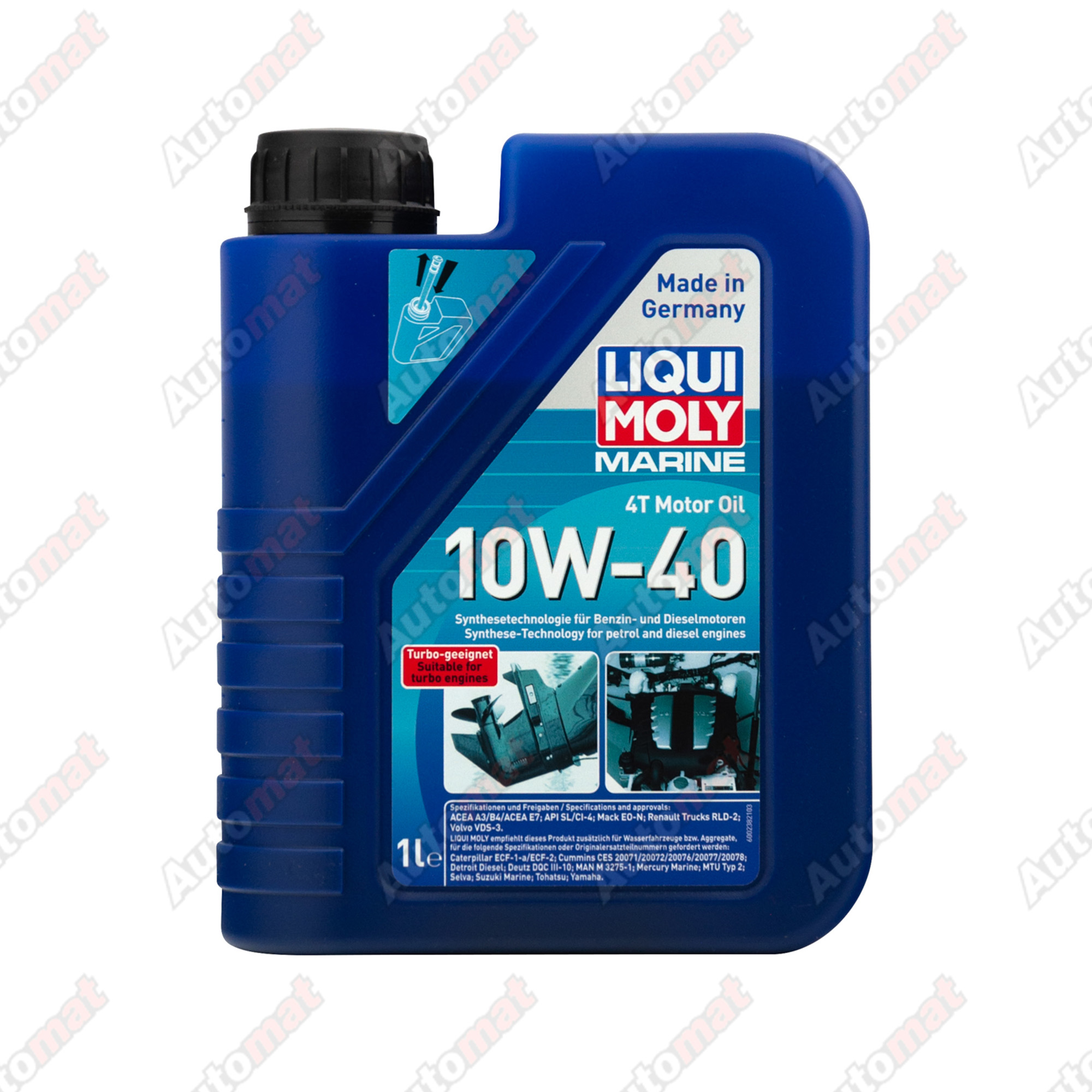 Масло моторное Liqui Moly Marine 4T 10W-40 CL-4/SL, 1л