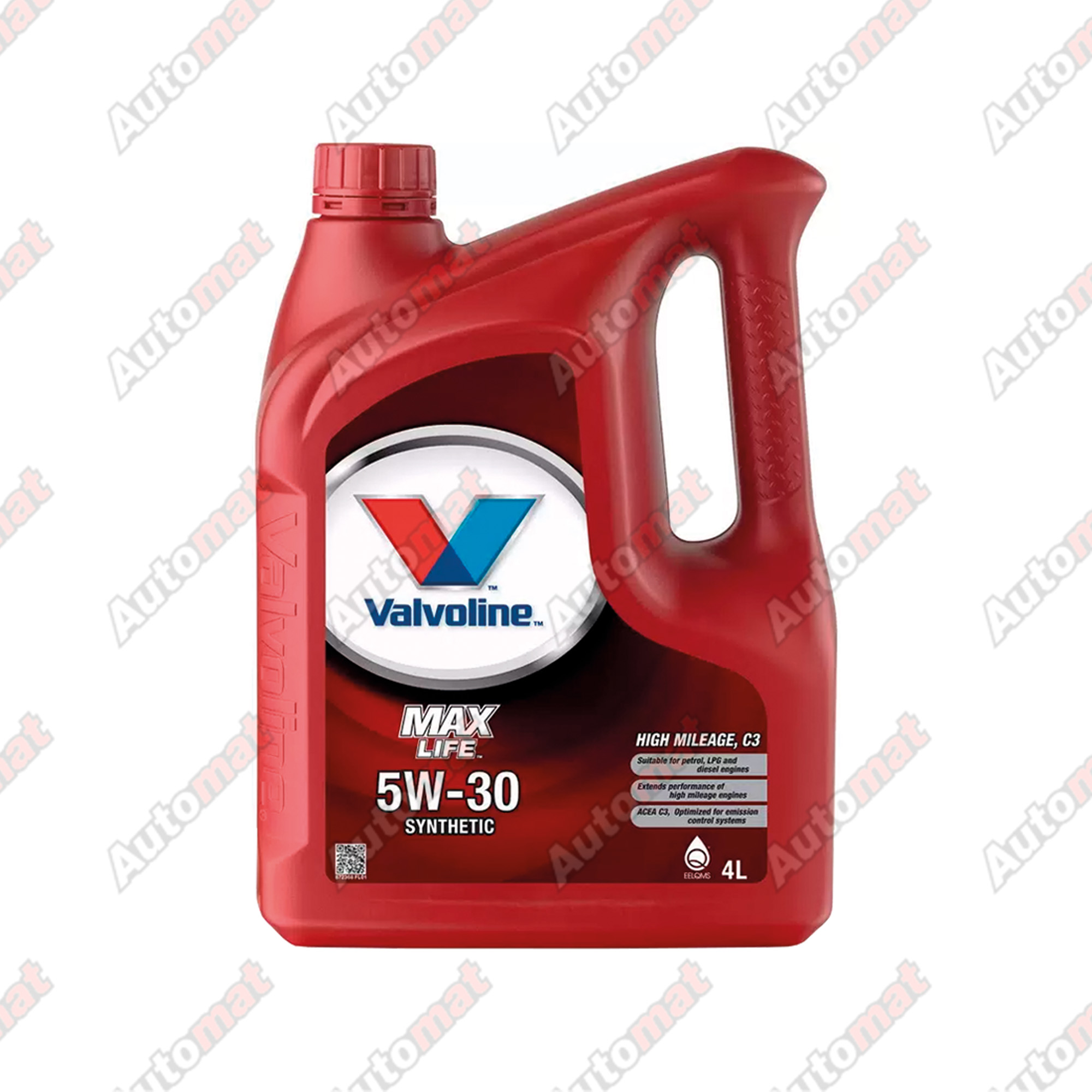 Моторное масло Valvoline MAXLIFE 5W-30 SN/CF C3, 4л