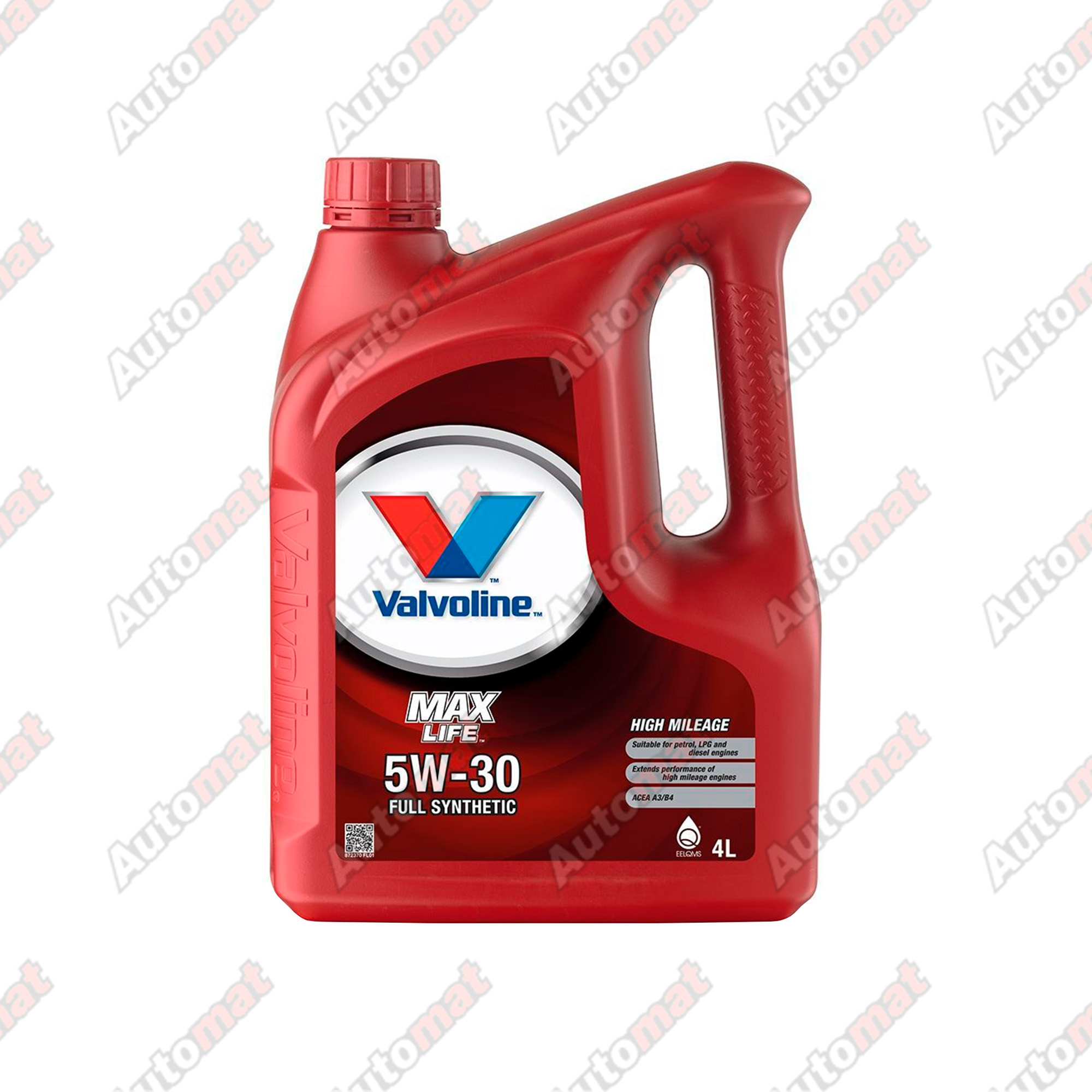 Моторное масло Valvoline MAXLIFE 5W-30 A3/B4, 4л