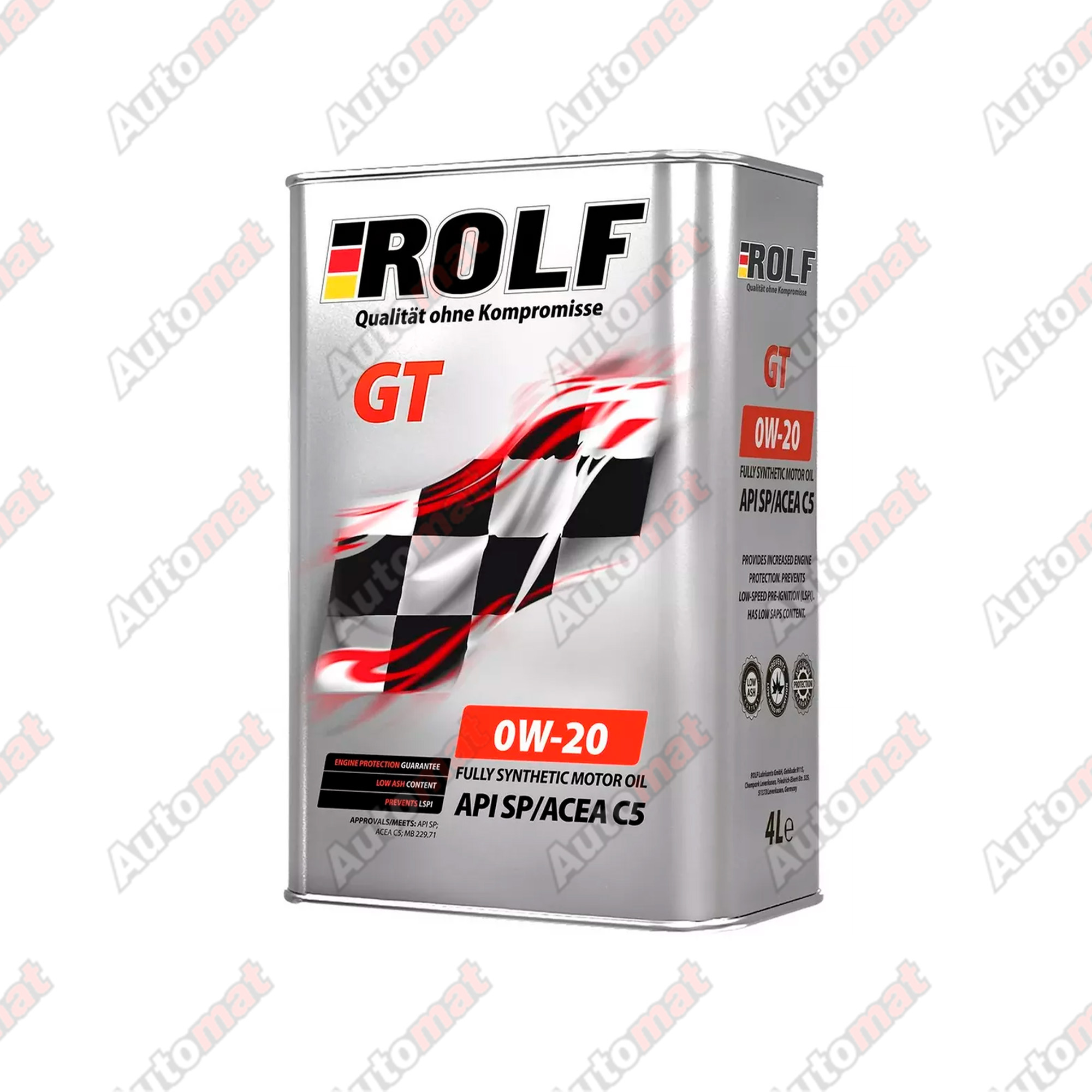 Масло моторное ROLF GT 0W-20 SP C5, 4л