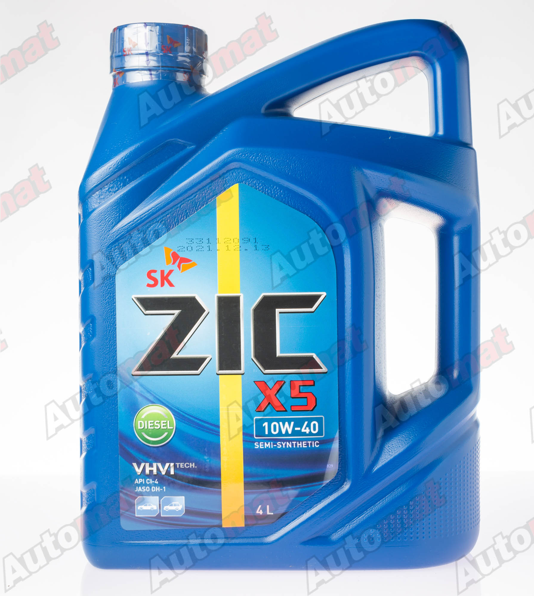 Моторное масло ZIC X5 Diesel 10W-40 CI-4/SL E7 A3/B4 DH-1, 4л