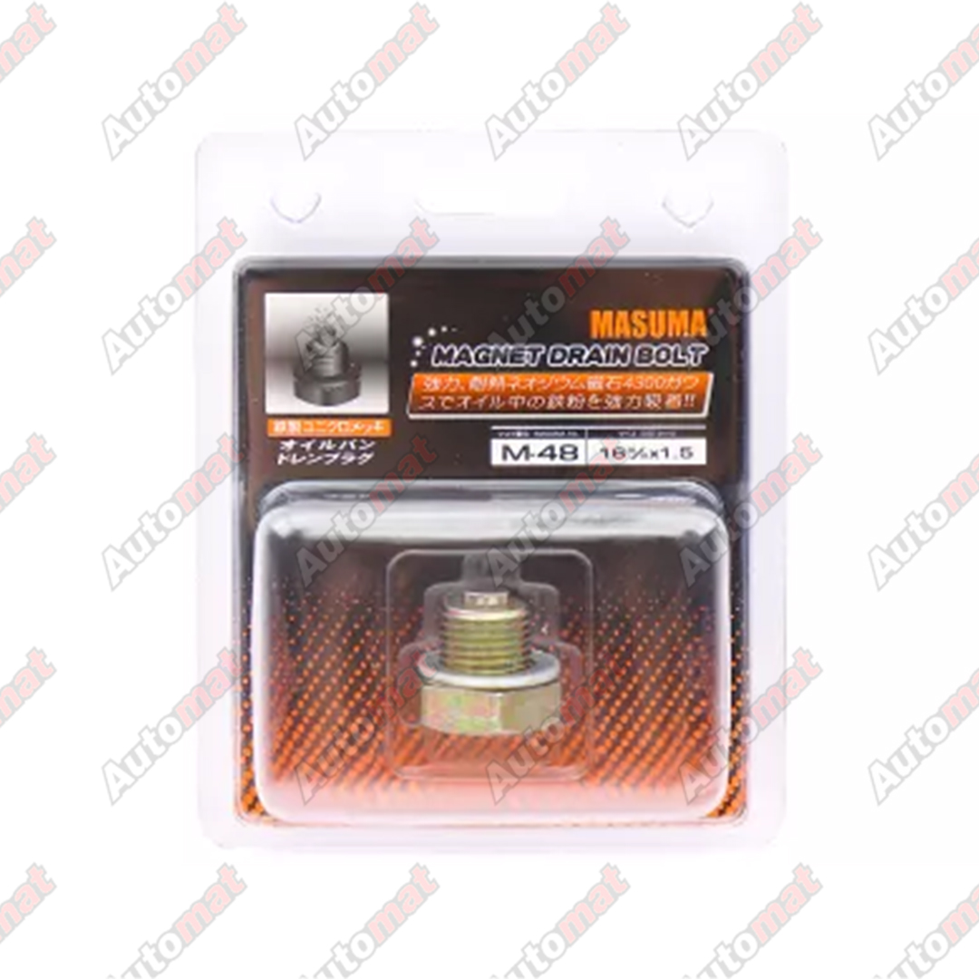 Болт маслосливной с магнитом MASUMA (с шайбой) Toyota CAMI, RUSH
