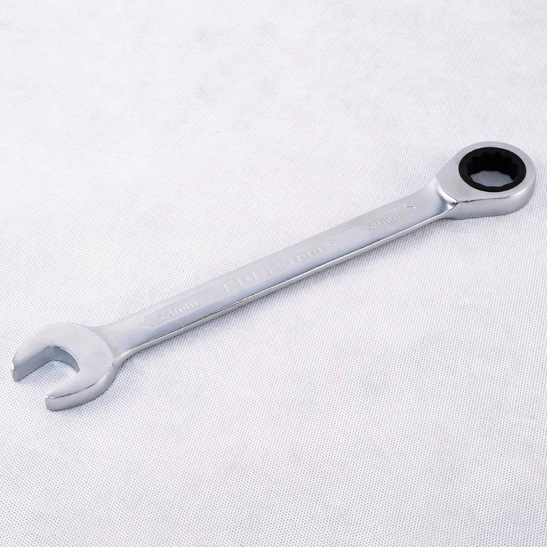 Комбинированный трещоточный ключ FORZ 24 мм, CrV, 72 зуба