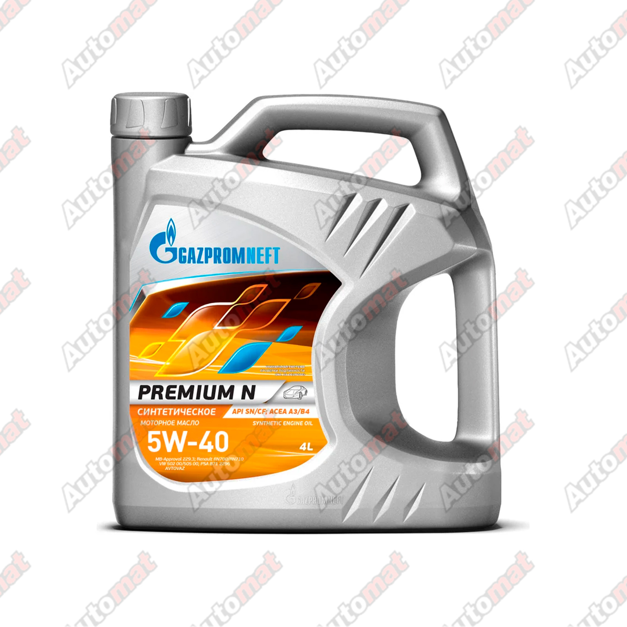 Моторное масло Gazpromneft Premium N 5W-40, 4л