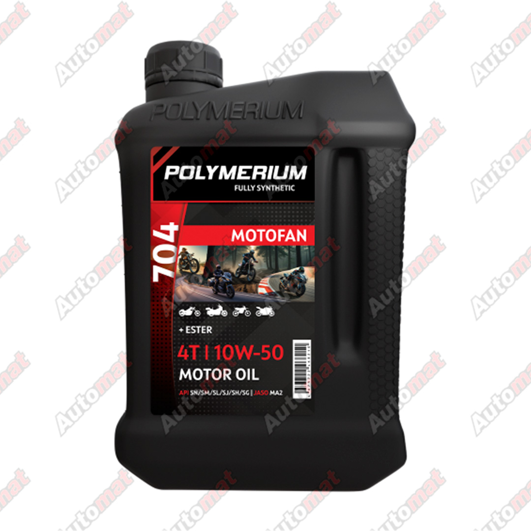 Масло моторное POLYMERIUM MOTO-FAN 4T 704 (7100) 10W-50, 1л