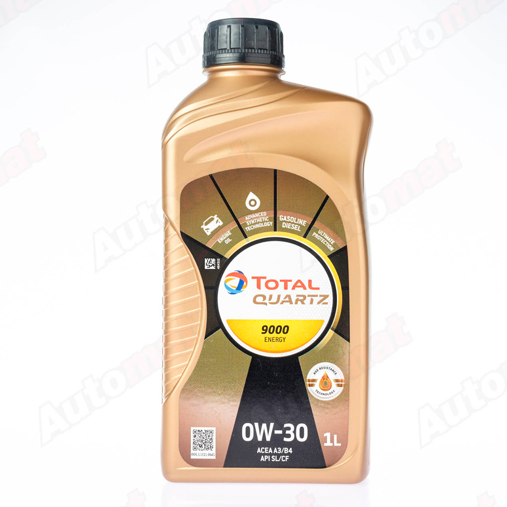 Моторное масло Total Quartz 9000 Energy 0W-30 SL/CF A3/B4, 1л