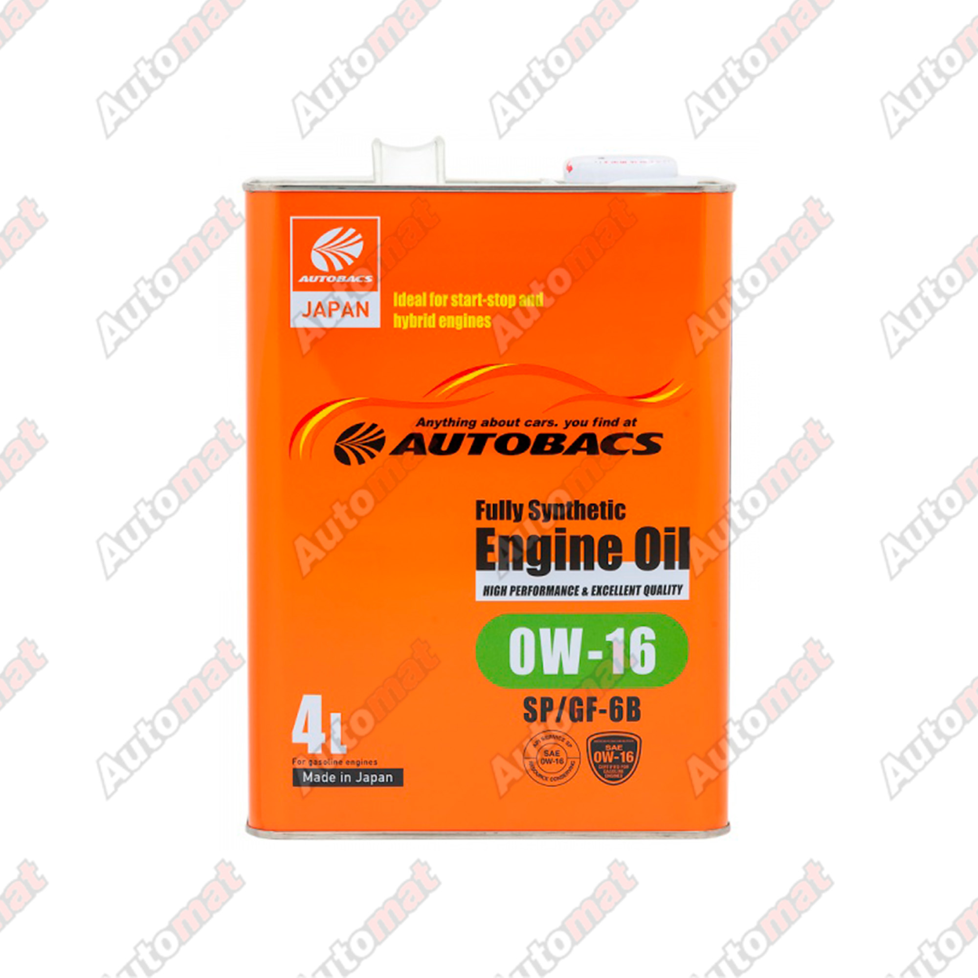 Моторное масло AUTOBACS ENGINE OIL FS 0W16 SP/GF-6B, 4л