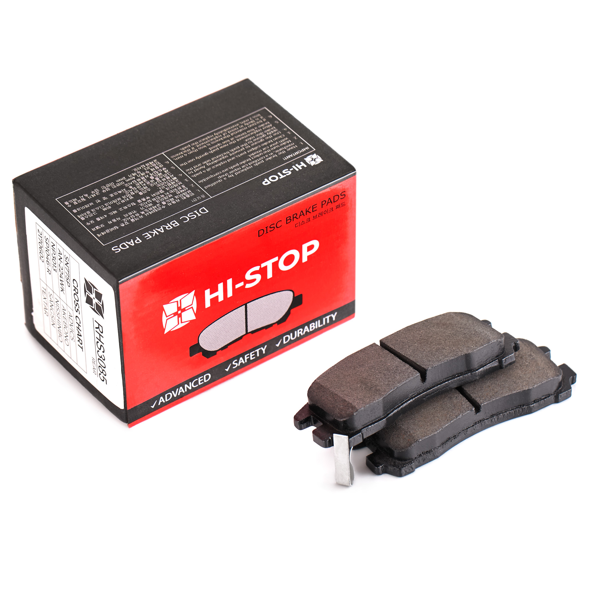 Колодки тормозные дисковые HI-STOP RHS3085 / SN775P / AN-224WK / NP3013 / 0 986 461 145 / SP1046-R / 2170602