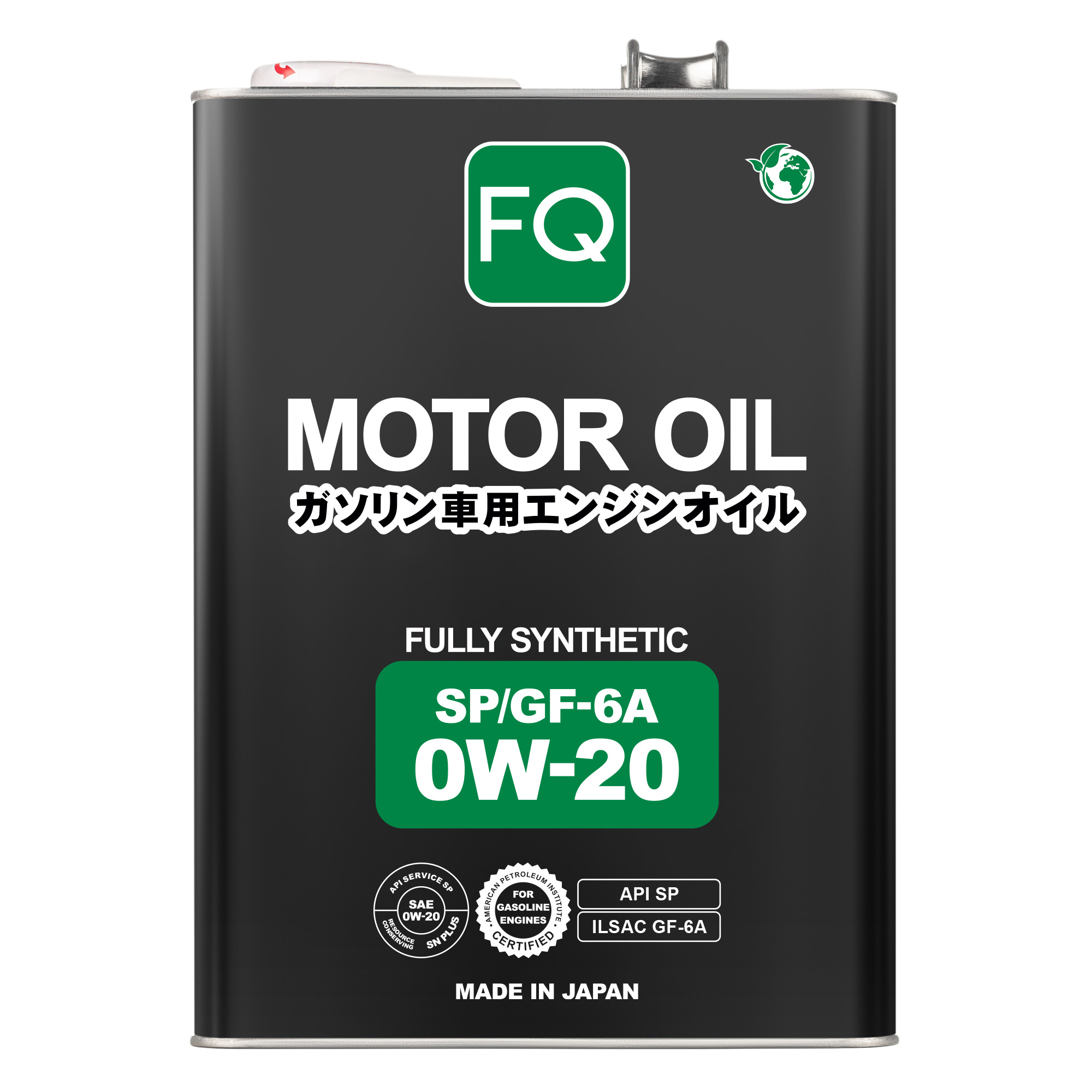 Моторное масло FQ 0W-20 SP/GF-6A FULLY SYNTHETIC, 4л