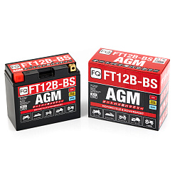 Мото аккумулятор FQ 10Ah FT12B-BS AGM