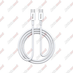 Кабель Mocoll Type-C to Type-C Alfa Series White