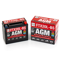 Мото аккумулятор FQ 18Ah FTX20L-BS AGM