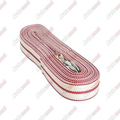 Трос буксир."АлСиб" строплента, крюки 5т/12м, пакет