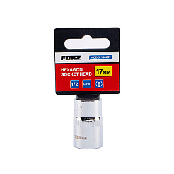 Головка торцевая шестигранная FORZ (1/2), 17 мм, CrV